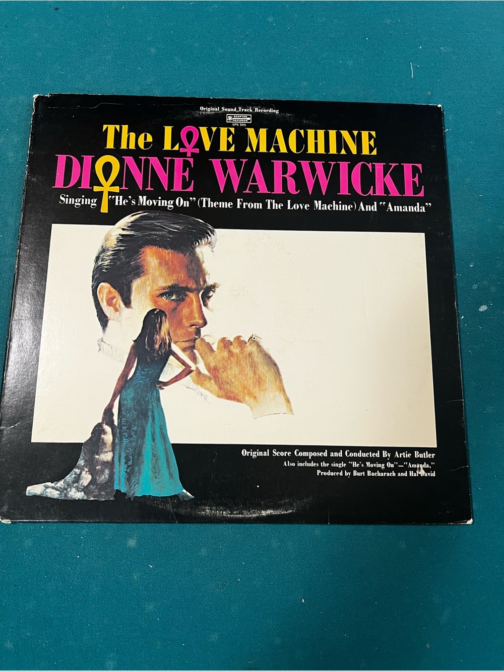 Dionne Warwicke The Love Machine Vinyl Record - Black & Pink Cover